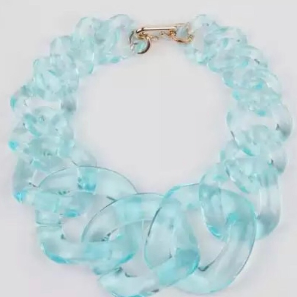 PRE ORDER Statement Necklace in Pink or Blue - Picture 2 of 2